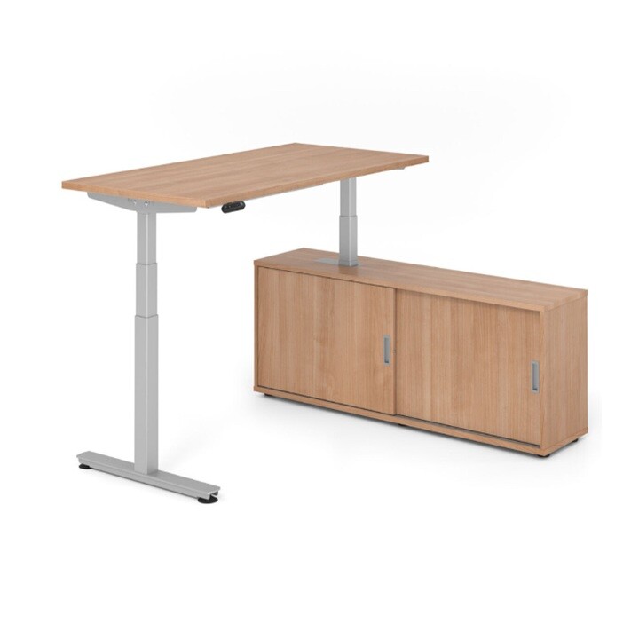 Hammerbacher Serie XDSM in Kombination mit einem Sideboard - Detail - Robuste Verarbeitung