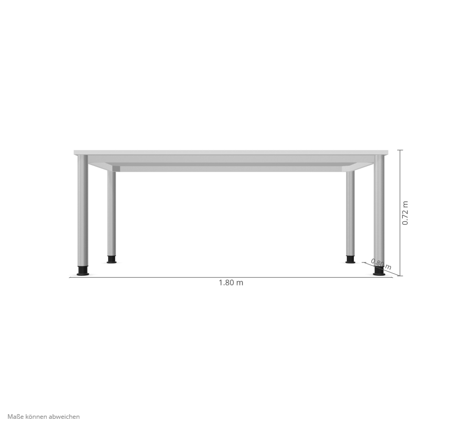 Hammerbacher HS19 Lichtgrau/Silber