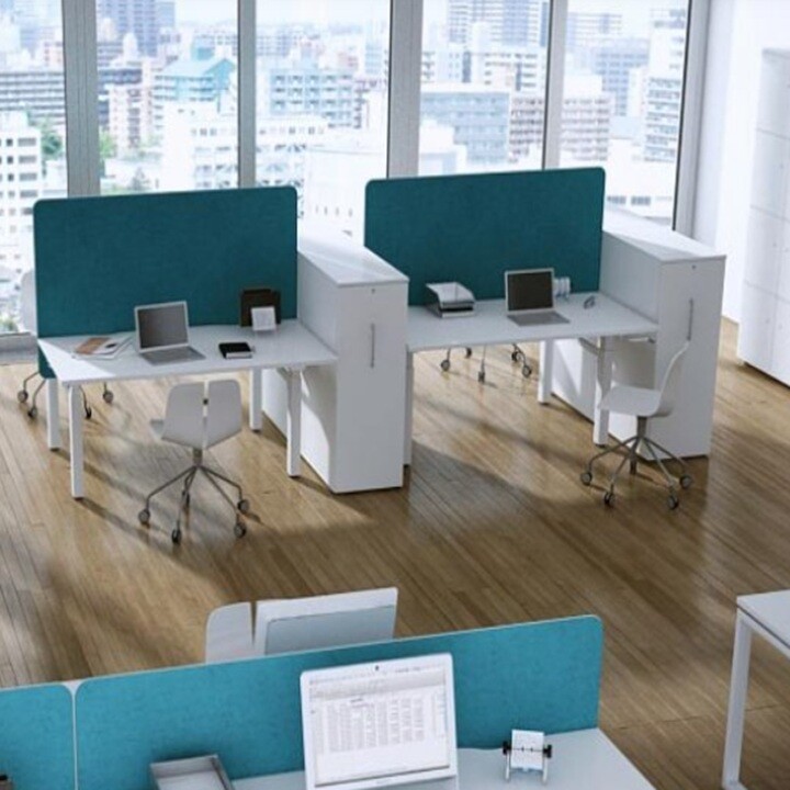 Maro Lano-E 300 F Bench - 2er Arbeitsplatz - Detail - Ergonomisches Hightech-Design