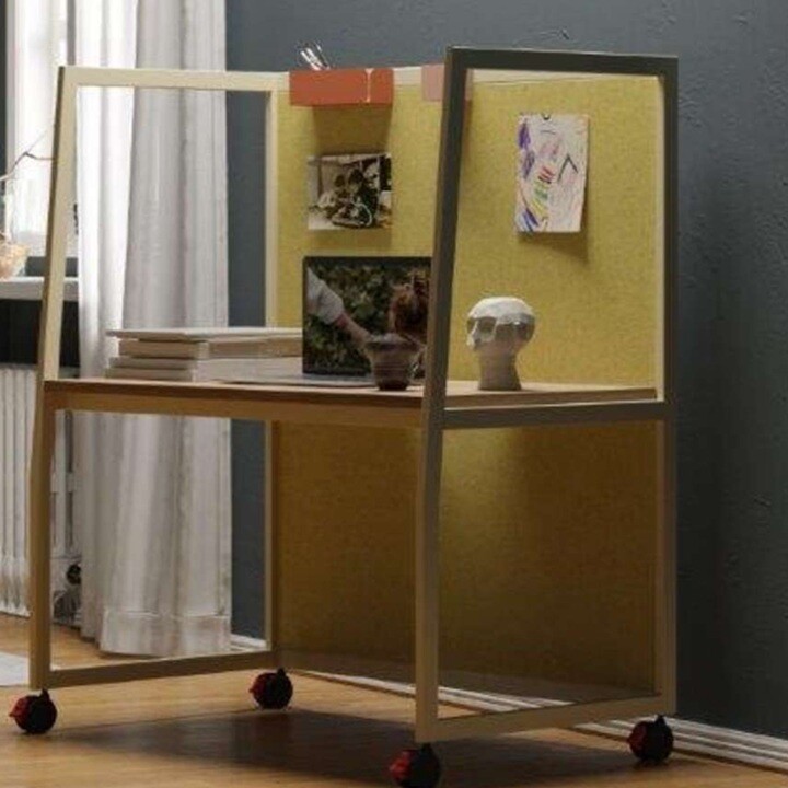 Maro Wariant - Schreibtisch mit hoher Abschirmung und fester Höhe - Detail - Feste Tischhöhe