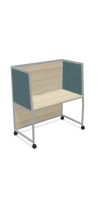 Maro Wariant - Schreibtisch mit hoher Abschirmung und fester Höhe