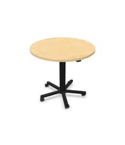 Hammerbacher Säulenhubtisch mit runder Tischplatte