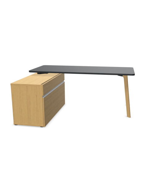 Balma Aufsatztisch der Serie Minimus - Schublade mit Türen - Ausführung HOLZ