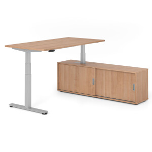 Hammerbacher Serie XDSM in Kombination mit einem Sideboard
