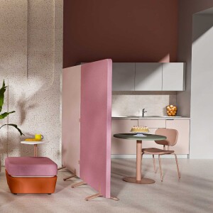 Maro Stellwand mit Stoffbezug, freistehend S50