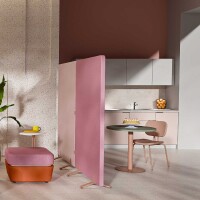 Maro Stellwand mit Stoffbezug, freistehnd S50