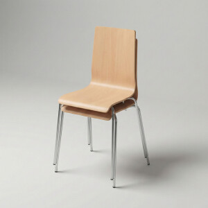 Hammerbacher Holzschalenstuhl (Set mit 2 Stück)