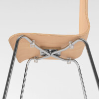 Hammerbacher Holzschalenstuhl (Set mit 2 Stück)