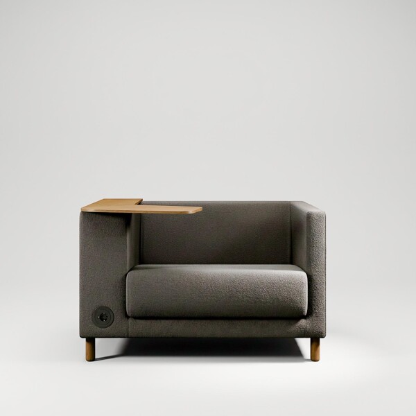 Profim Lounge-Sessel Vancouver Light mit Tisch