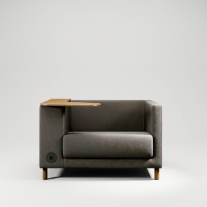 Profim Lounge-Sessel Vancouver Light mit Tisch