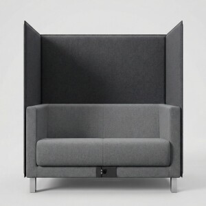 Profim Lounge-Sofa 2er Vancouver Light mit Trennwand