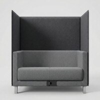 Profim Lounge-Sofa 2er Vancouver Light mit Trennwand