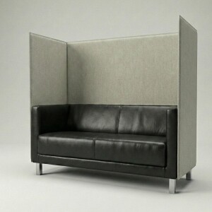 Profim Lounge-Sofa 3er Vancouver Light mit Trennwand