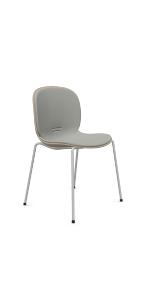 Profim Stuhl Noor mit 3D-Furnierschale, Sitz- und Rückenpolster