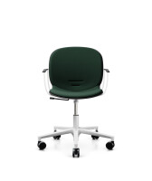 Profim Drehstuhl Noor mit Furnierschale, Sitz- und Rückenpolster