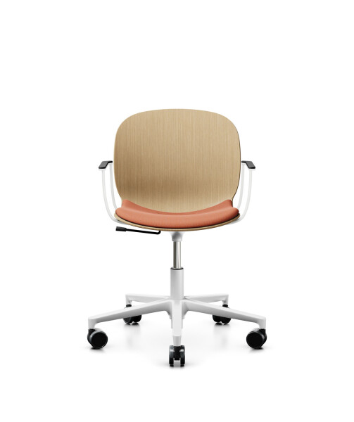 Profim Drehstuhl Noor mit Furnierschale und Sitzpolster