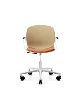 Profim Drehstuhl Noor mit Furnierschale und Sitzpolster