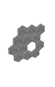 Hammerbacher Akustikwaben - 6-eckig (12 Stück)